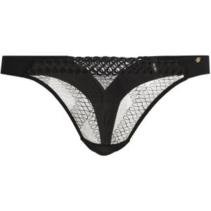 String met oogjes en Double B-monogramdetail