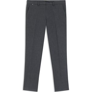 Slim-fit broek van geborsteld materiaal met visgraatpatroon