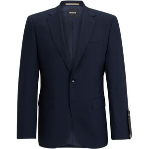 Slim-fit colbert van stretchwol