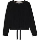 BOSS - Trui - Katoenmix - Goudkleurig Logoplaatje - Verstelbare Zoom met Satijnen Koord