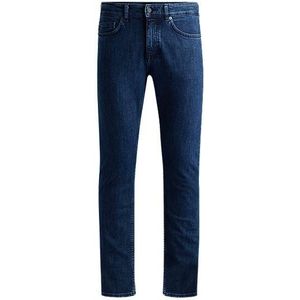 Delaware Slim-fit jeans van donkerblauw comfortabel stretchdenim