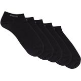 BOSS Sneakersokken - Zwart - Katoenmix - Set van 5 Paar