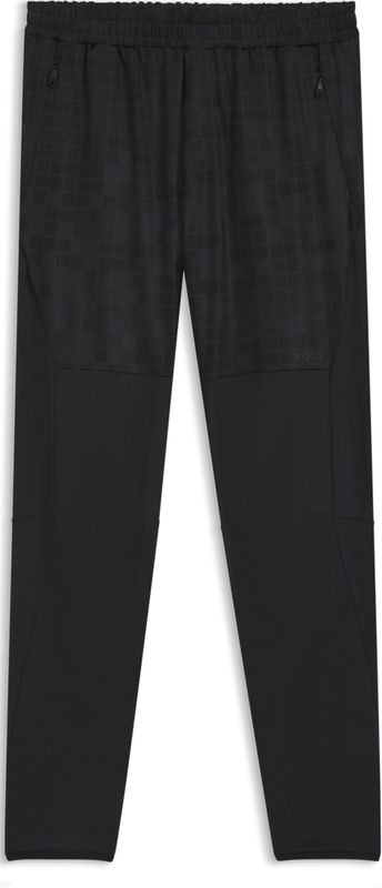 Sportieve trainingsbroek van hoogwaardig materiaal met grafische print