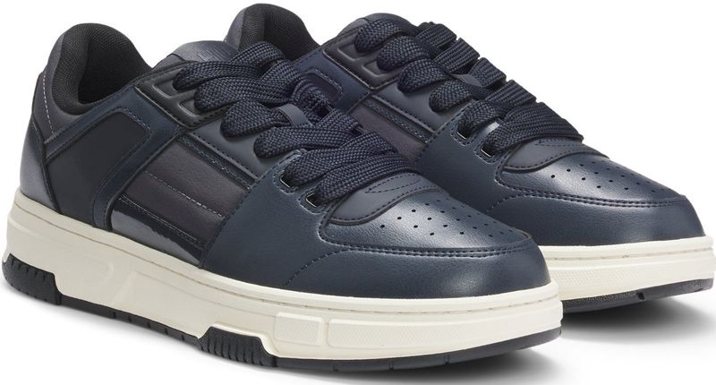 Vetersneakers met lakdetails