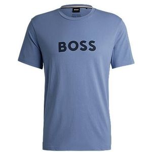 Regular-fit T-shirt van katoenen jersey met SPF 50+ uv-bescherming