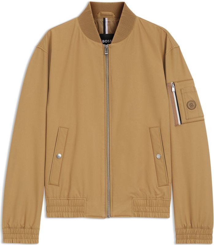 BOSS - Waterafstotende Jas - Stretchtwill - Double B-Monogramdetail