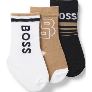 Set van drie paar kindersokken met logodetails