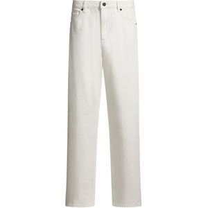 Moderne jeans van stevig wit denim