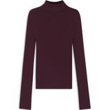 BOSS - Gebreide Trui - Merinowol - Hoge Hals - Verschillende Ribstructuren