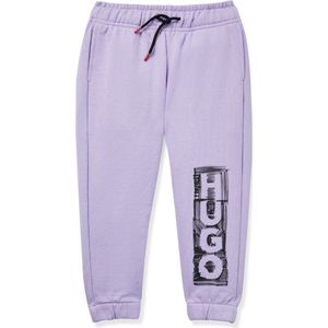 Trainingsbroek voor kinderen van een katoenmix met logo in stiftstijl