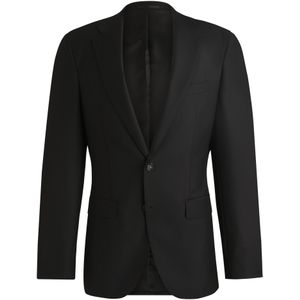 Slim-fit blazer van scheerwol met stretch