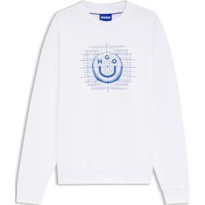 Sweater van katoenen badstof met logo-artwork