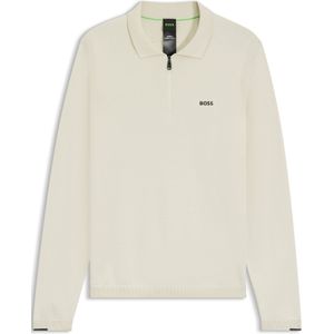 BOSS GREEN - KN Ever-X PL - Gebreide Trui - Open White