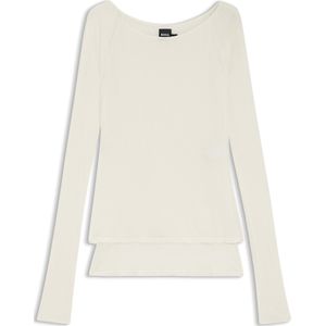 Dubbellaagse jersey top van doorschijnende jersey