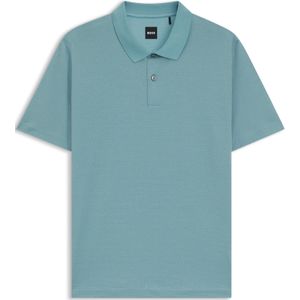 Boss - Parlay 212 - Korte Mouw Poloshirt - Geometrisch Jacquardpatroon - Regular Fit