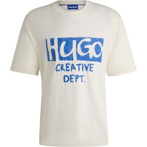 T-shirt van katoenen jersey met logo-artwork