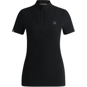 Wedstrijdshirt voor ruiters van geribbeld stretchmateriaal