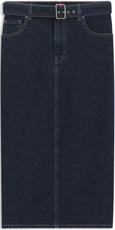 HUGO - Midirok - Blauw - Denim