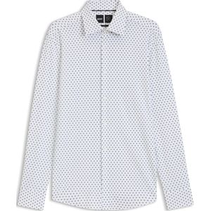 Slim-fit overhemd van Italiaans hoogwaardig stretchmateriaal