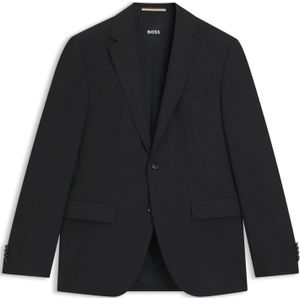 Slim-fit colbert van stretchwol