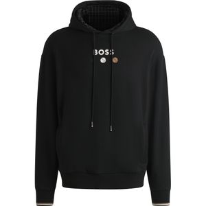 Hugo, Heren, Sweatshirts & Hoodies, Zwart, Maat: 2XL Katoen,