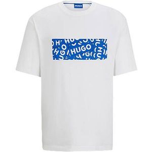 T-shirt van katoenen jersey met logo-artwork