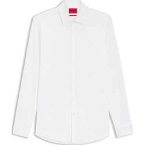 Slim-fit overhemd van stretchkatoen