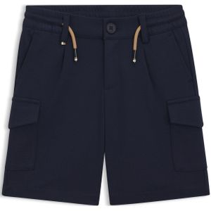 Cargoshort voor kinderen van stretchmateriaal met trekkoord aan de tailleband