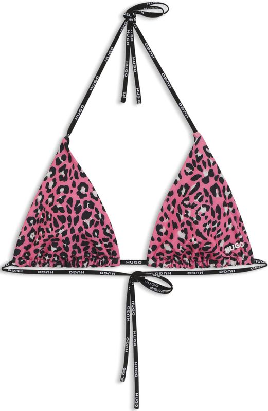 Hugo - Triangle Bikinitop - All-over Print - Verwijderbare Vulling