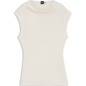 Slim fit top van viscose, model 'ALEMMA'