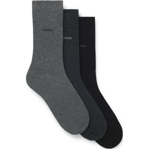 Set van drie paar sokken met normale lengte van stretchmateriaal