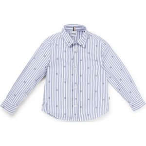 Regular-fit katoenen kinderoverhemd met Double B-monogrammen