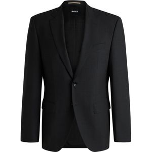 Regular-fit colbert van scheerwol met stretch