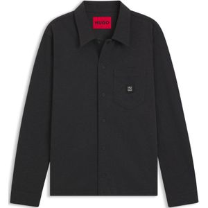 Oversized-fit overhemd van een katoenmix