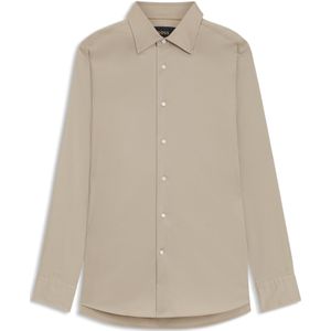 Slim-fit overhemd van Italiaanse popeline van een katoenmix