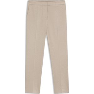 Slim-fit broek van hoogwaardige stretchjersey met dessin