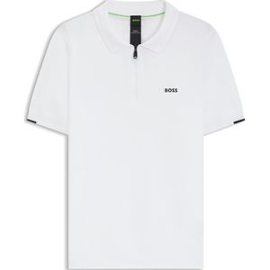 BOSS - Polo - Katoen - Groen