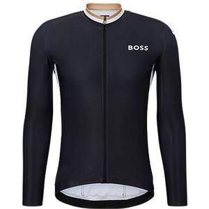 BOSS x ASSOS bodymapped jersey top met merkaccent