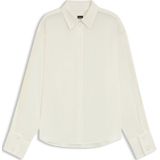 BOSS - Binalia - Blouse - Relaxed Fit - Effen/Semi-transparant - Pure Zijde