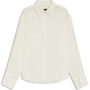 BOSS - Binalia - Blouse - Relaxed Fit - Effen/Semi-transparant - Pure Zijde