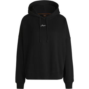 BOSS Womenswear - Oversized Hoodie - Katoen - Zachte Badstof - Handgeschreven Logostiksel
