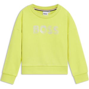 Fleece sweatshirt voor kinderen van katoenmix met logo-artwork