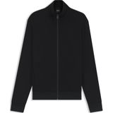 BOSS - Sweatshirt - Regular-Fit - Zwart - Gemerceriseerd Katoen