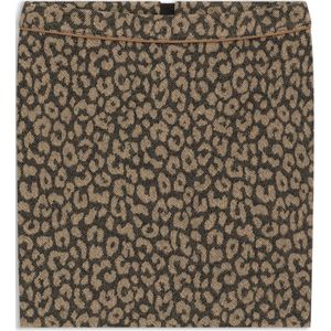 BOSS - Minirok - Luipaard-jacquard - Katoenmix