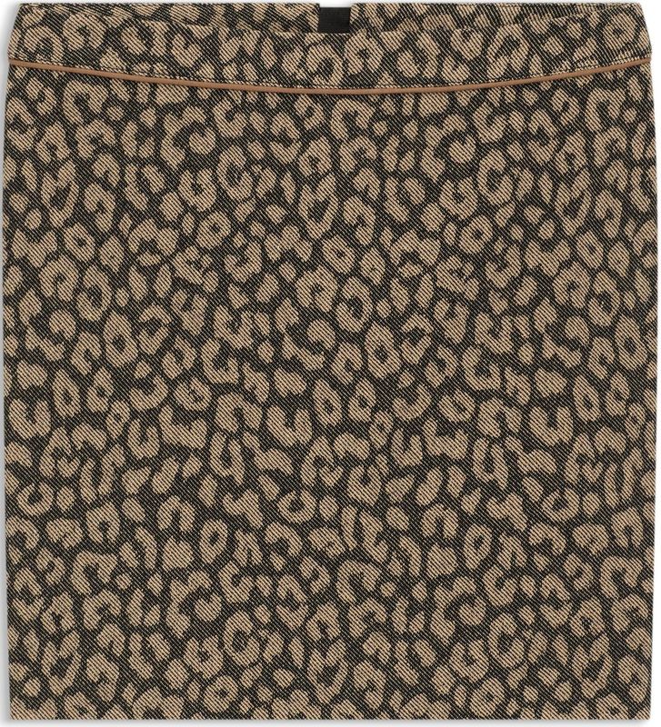 BOSS - Minirok - Luipaard-jacquard - Katoenmix