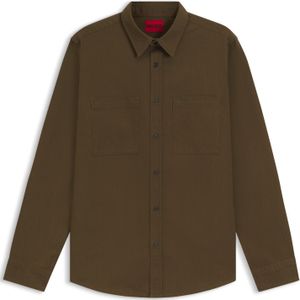 Relaxed-fit overhemd met kentkraag van zacht twill