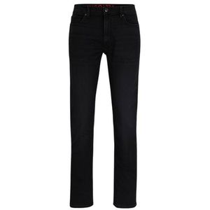 Extra slim-fit jeans van comfortabel zwart stretchdenim