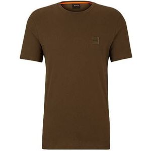 Relaxed-fit T-shirt van katoenen jersey met logopatch