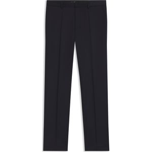 Regular-fit broek van scheerwollen sergestof