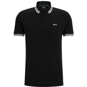 Polo van katoenpiqué met een contrastlogo